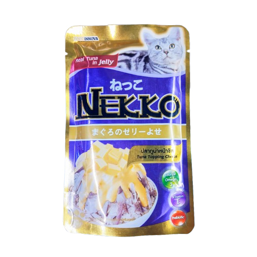 Nekko Pouch Tuna Topping Cheese in Jelly (70g)