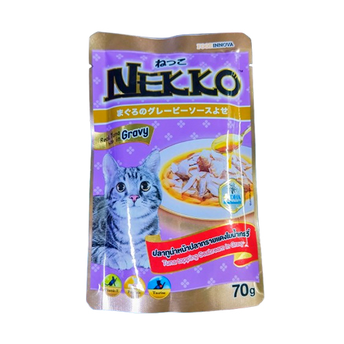 Nekko Pouch Tuna Topping Seabeam In Gravy (70g)