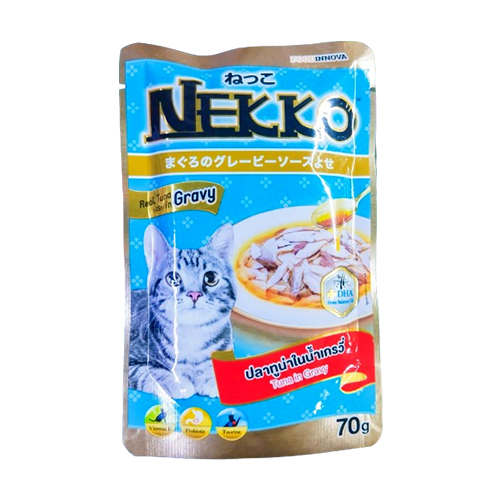 Nekko Pouch Real Tuna in Gravy (70g)