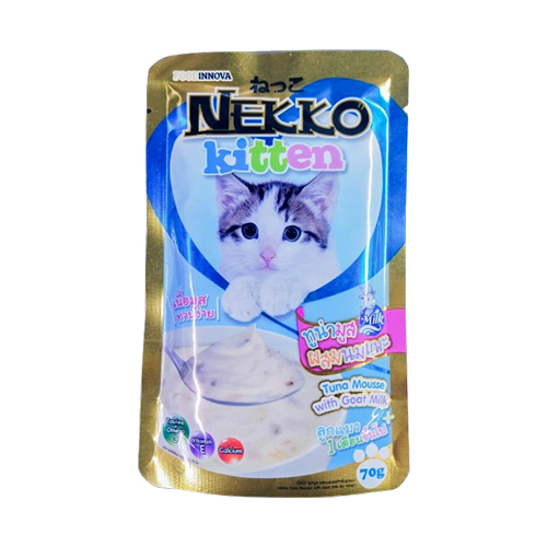 Nekko Pouch Kitten Food Tuna Mousse With Goat Milk (70g)