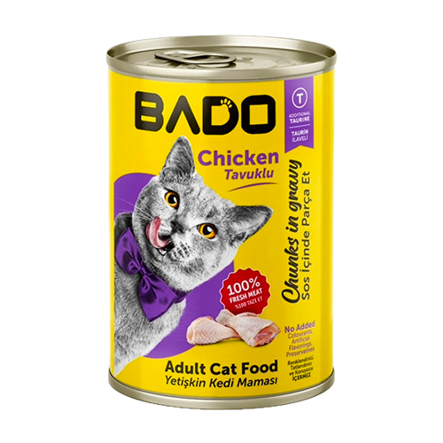 Bado Adult Cat Can Food Chicken (400g)