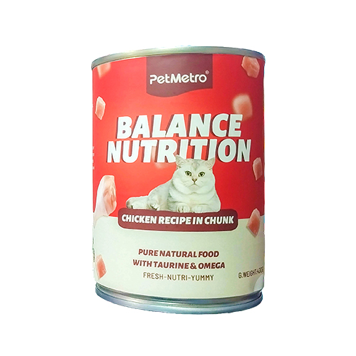 PetMetro Cat Can Food Balance Nutrition Chicken in Chunk (430g)