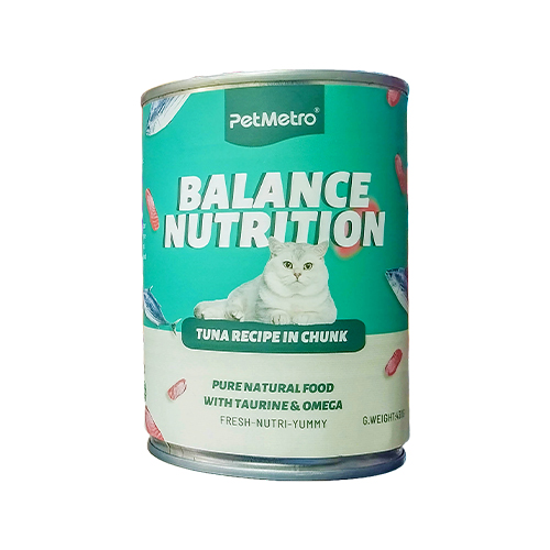 PetMetro Cat Can Food Balance Nutrition Tuna Recipe In Chunk (430gm)