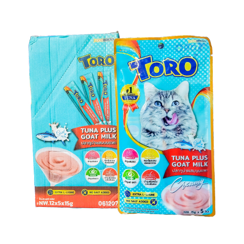 Toro Cat Treat Tuna Plus Goat Milk (5*15g)