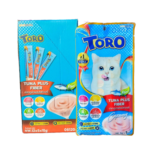 Toro Cat Treat Tuna Plus Fiber (5*15g)