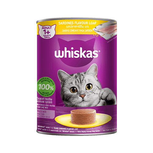 Whiskas Adult Cat Canned Food In Sardine (400g)