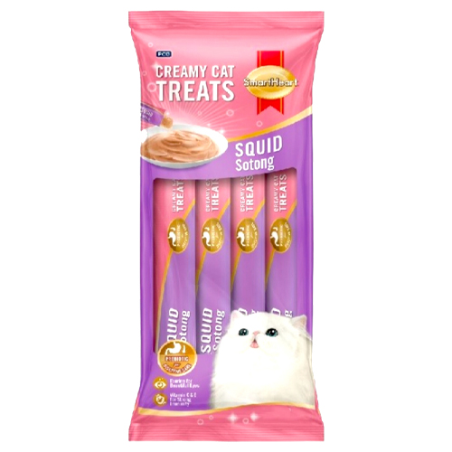 SmartHeart Creamy Cat Treat – Squid Flavor