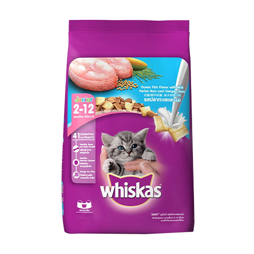 Whiskas Junior Cat Food Ocean Fish With Milk (450g)