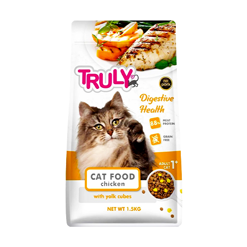 Truly Grain Free Adult  Dry Cat Food Digestive Health Chicken (1.5KG)